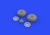 Eduard 648270 P-40B wheels AIRFIX 1/48